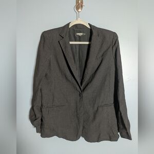 DKNY Black Linen Women's Blazer Size Medium
